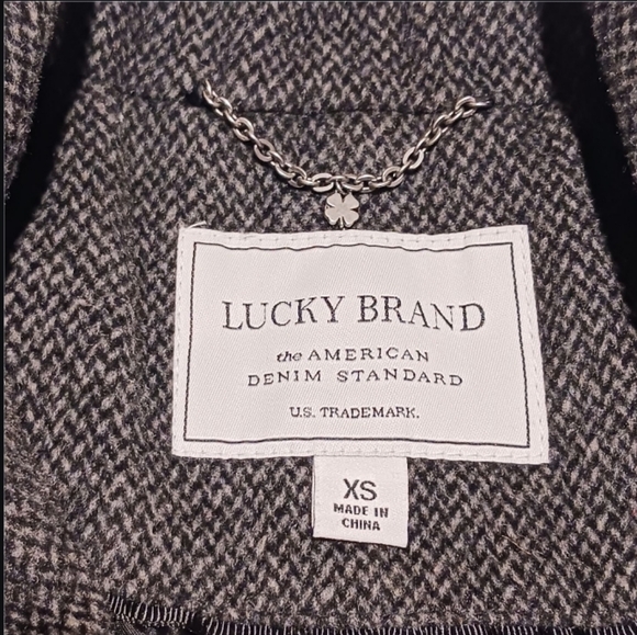 Lucky Brand Wool Blend Belted Trench Coat - Picture 10 of 12